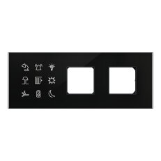 SpaceLogic Modbus 3G panel k posteli 9 tlačítkový s 2 rámečky (New Unica)