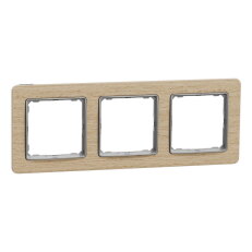 Rámeček trojnásobný Bříza,Sedna Design/Elements SCHNEIDER SDD380803U
