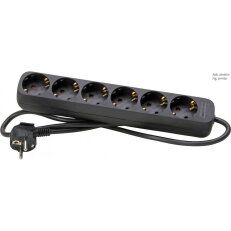 120615007 Multiple socket outlet 6-way,