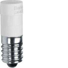 Žárovka, E10, 230V / =, 4 mA, -40 až +70 °C, příslušenství, bílá