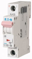 Jistič PL7-C2/1-DC-DC, char. C, 1-pólový, 10kA, 2A EATON 264883