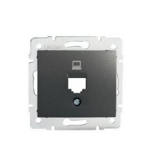 Adaptér datové zásuvky DOMO 1xRJ45 grafit 25923 Kanlux