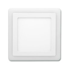 Dvojbarev. SMD 20x20cm, 12W+4W, 4000K+2700K, IP20, 800lm ECOLITE LED-DUO-S12W
