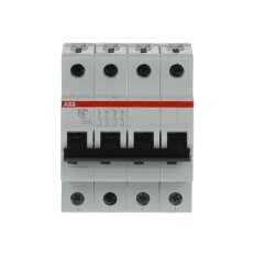 S204-D6 4 fázový jistič 6 A char. D 6kA ABB 2CDS254001R0061