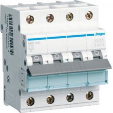 Jistič 3 + N pól. 40A, charakteristika B, 6 kA HAGER MBN640
