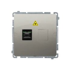 Světlovodná/optická zásuvka samostatná SC/APC Satén KONTAKT SIMON BMGS1.01/29