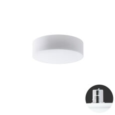 Vestavné svítidlo se skleněným stínidlem OSMONT ERIS V2 13W IP44 E27 PIR bílá