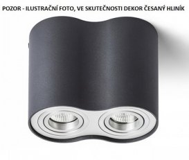 MILANO II stropní česaný hliník 230V GU10 2x35W RENDL R12684