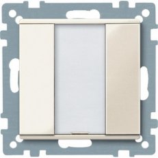 KNX tlač. panel 1-násobný plus, White, System M SCHNEIDER MTN617144