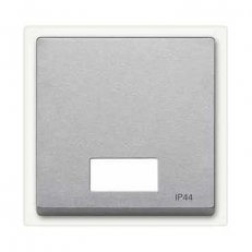 Merten Kryt spínače s otvorem pro popisek IP44 System M Aluminium MTN433760