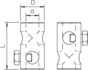 OBO 5408158 Spojka T 101 IT-16