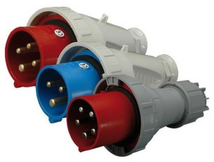 Průmyslová vidlice na pohyblivý přívod 3F IP67 32A 400V 3p+N+PE ETI 004482029