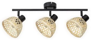 Rattan E14 3xMAX 40W IP20 matná černá RABALUX 3135