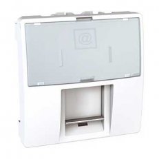 Unica Zásuvka datová 1xRJ45 S-One kat.5e STP 2 modul Polar SCHNEIDER MGU3.413.18