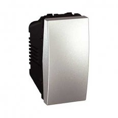 Unica Spínač jednopólový, řazení 1,16A, 1modul, Aluminium SCHNEIDER MGU3.161.30