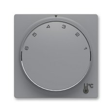 ABB Zoni Kryt termostatu prostorového s otočným ovládáním šedá