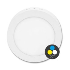 SMD kruh přisazený 17,5cm,12W,CCT,IP44,96 ECOLITE LED-CSL-CCT/12W/BI