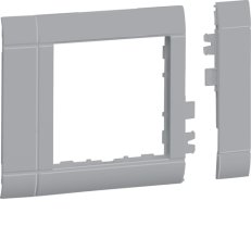 Modulární rám přístroje 55x55 mm, šířka 80 mm, bezhalogenový, Alu-lak GR0800ALAN