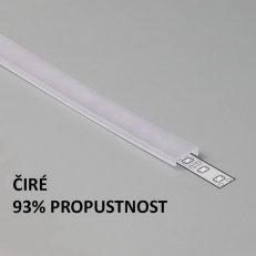 4731256 Plexi KLIK čiré pro FKU11, 12, 20, 60, 35, 45, 50, 2m FKU-P-KLIK-2M