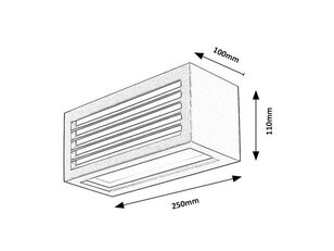 LUBLIN LED 10W IP54 černá 4000K 480lm RABALUX 77100