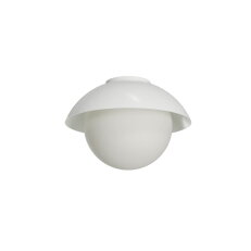 Přisazené svítidlo se skleněným stínidlem OSMONT LUKIDA 2 10W IP65II E27 bílá