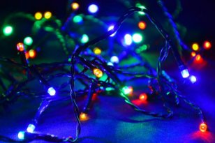 LED vánoční řetěz venkovní 28m 180LED multicolor