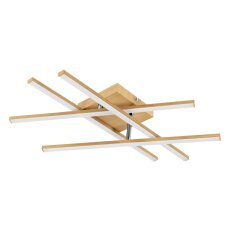 Nástěnné/stropní svítidlo LASANA 4 LED dřevo 20,5W IP20 EGLO 901104