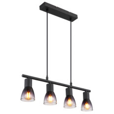 Závěsné svítidlo SATELLA černá 4x25W E14 IP20 GLOBO 54312-4H