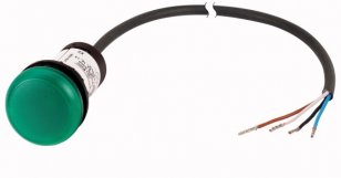 Eaton C22-L-G-24-P62 Kompaktní zapuštěná signálka, 24V AC/DC, zelená