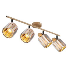 Nástěnné svítidlo RUN dřevo 4x40W E14 IP20 GLOBO 80040446