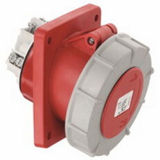CEE zásuvka 4P/63A/400V IP67 vestavná šikmá ABL F43S384