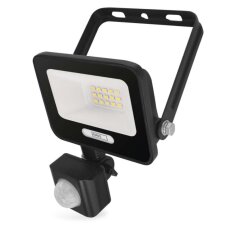 LED reflektor GLARO s pohybovým čidlem 10 W černý IP54 1000lm neutrální ZS2314B