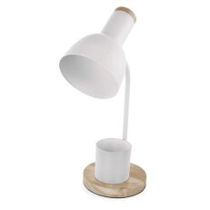 Stolní lampa POPPY na žárovku E27, bílá EMOS Z7640W