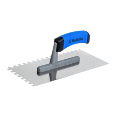 Hladítko nerezové, dvousložková plochá rukojeť G-1 130x270 mm, zub 6x6 Z0202