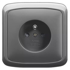 ABB Tango Zásuvka kompletní CZ1 16A 250 Vstř. kouřová šedá BLISTR 5518A-W2389 S2