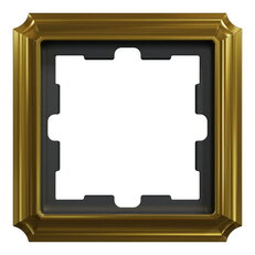 Rámeček Merten D-Antique kovový, jednonásobný, 24k Gold, kov MEG4010-4741