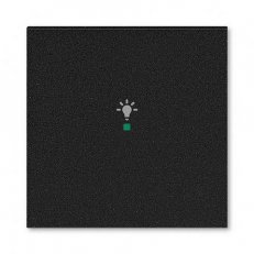 ABB Levit M Kryt 1násobný symbol osvětlení onyx 6220H-A01001 63