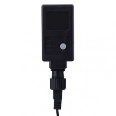 LED vánoční řetěz zelený nano, 4m, IP44, jantarová, časovač