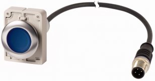 Eaton C30C-FDL-B-K10-24-P5 Prosvětlené tlačítko, bez aret, 24V AC/DC, modrá, 1Z