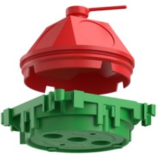 Krabice konická 45° průměr 60 mm stropní pro světla do betonu KAISER 1249-50