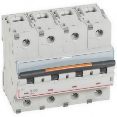 DX3 JISTIČ, 4 PÓLOVÝ, CHAR. B,100A 25KA LEGRAND 409750