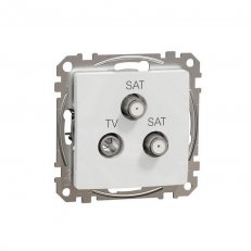 Sedna D/E TV-SAT-SAT zásuvka koncová 4dB, Bílá SCHNEIDER SDD111481S