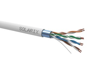 Kabel licna CAT5E FTP PVC Fca šedý 305m/box SOLARIX 27800401