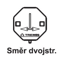 Štítek označení směr dvojstr. (plast) TREMIS VS080