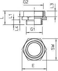 2088299 165 ADA PG36-M50 Adaptér