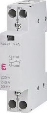 Modulární stykač R 25-02 24V, 2p, 1M, kontakty 2xNC,25A, 24V AC ETI 002463506