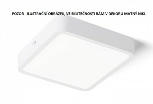 HUE SQ 17 stropní matný nikl 230V LED 18W 3000K RENDL R12813