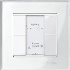 KNX tlač. panel 2-násobný plus, Polar, System M SCHNEIDER MTN617219