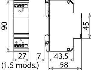 Svodič přepětí BLITZDUCTOR VT DEHN 918411