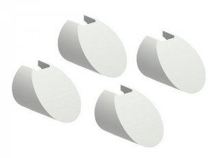 Lovato LPZXP8 Sada 4 krytů šroubů pro skříňky LPZ šedá